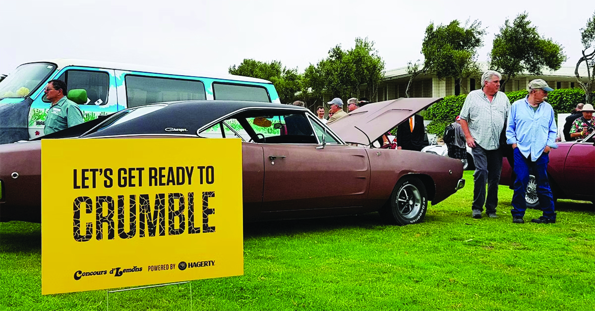 Vintage Dodge Charger at a car show